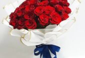 Arabian Flowers shop, Al Reef – Elegant Red Bloom