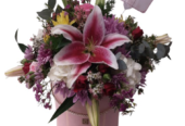 Arabian Flowers Al Reef – Baby Girl Box Arrangement