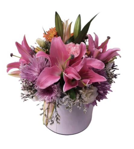 Arabian Flowers Al Reef – Baby Girl Box Arrangement