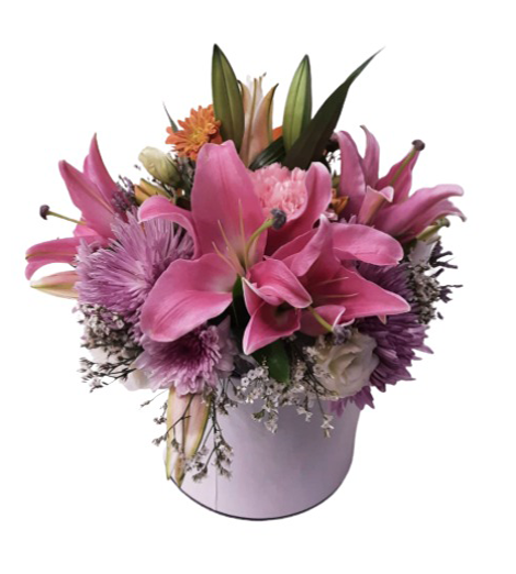 Arabian Flowers Al Reef – Baby Girl Box Arrangement