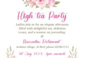 High tea with a Session on Journaling