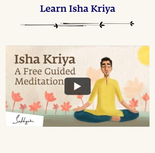 Learn Isha Kriya Guided Meditation