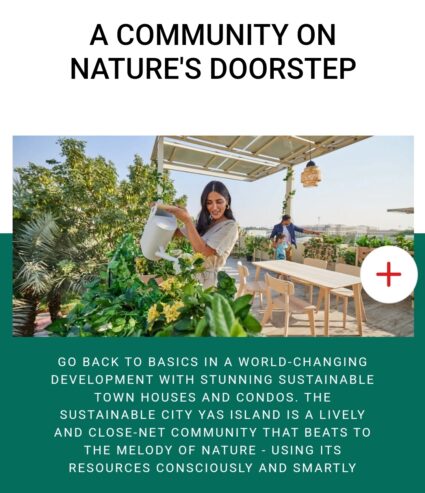 Book your home @ Sustainable City Yas Island