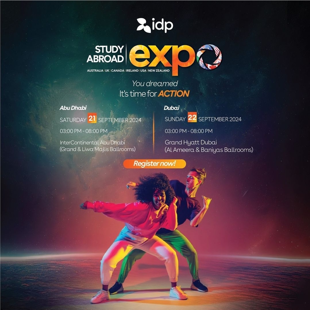 IDP Study Abroad Expo in Abudabi & Dubai! 🌍✨