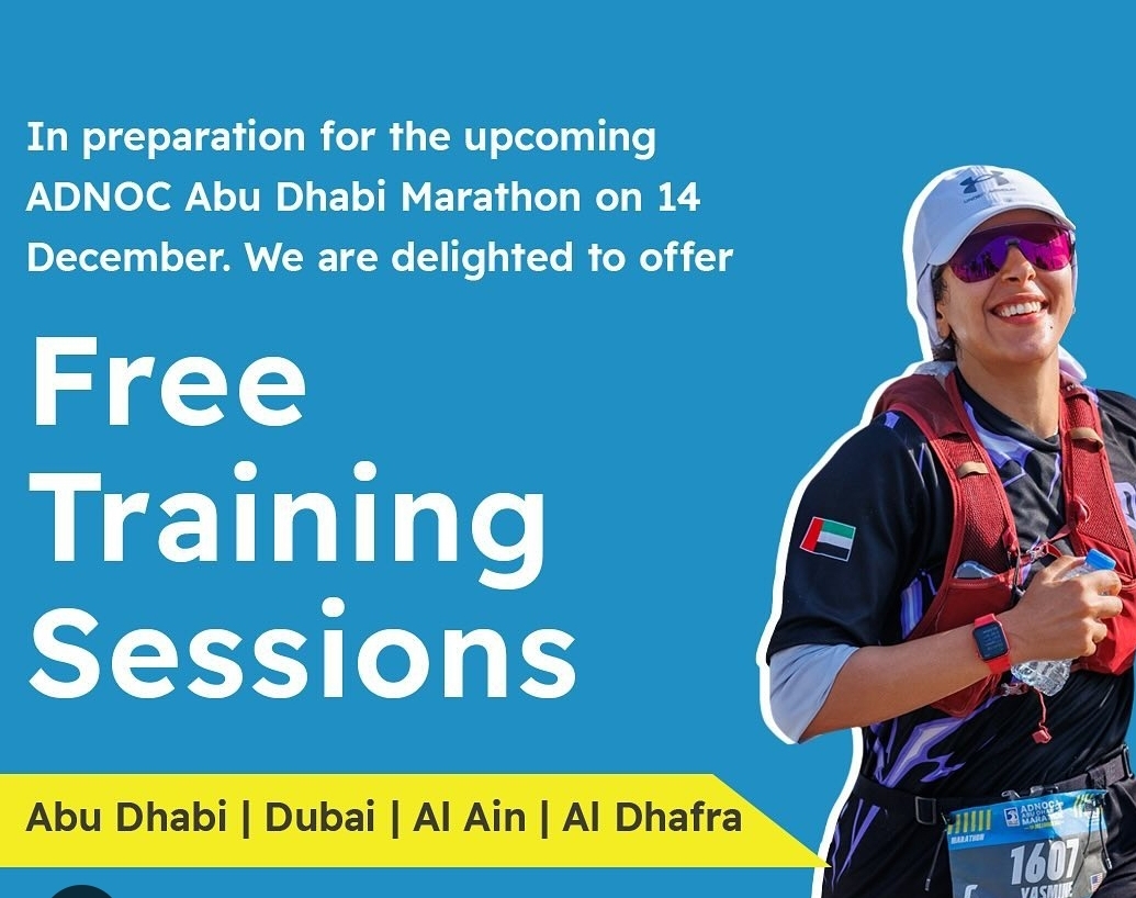 Free training session for the ADNOC Marathon