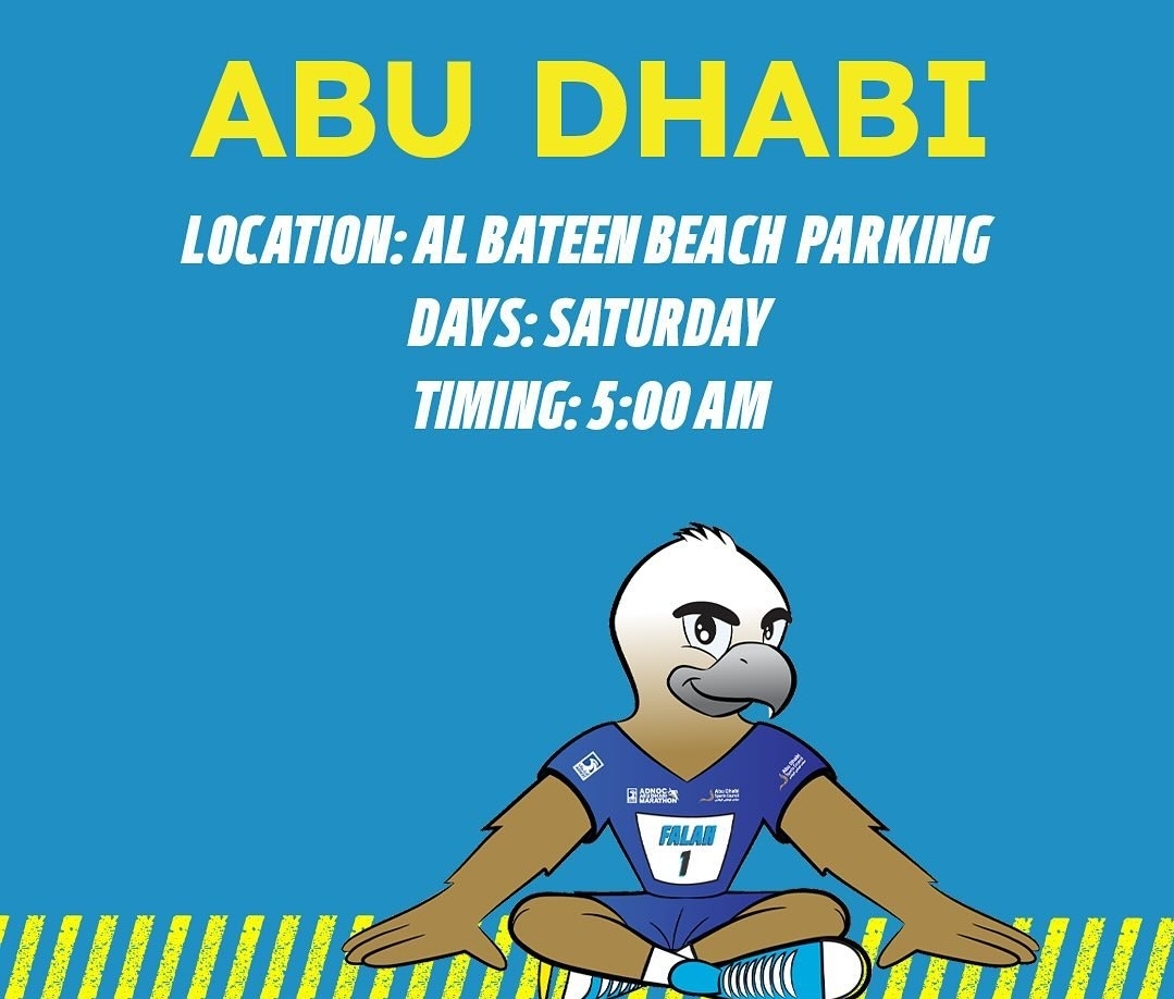 Free training session for the ADNOC Marathon
