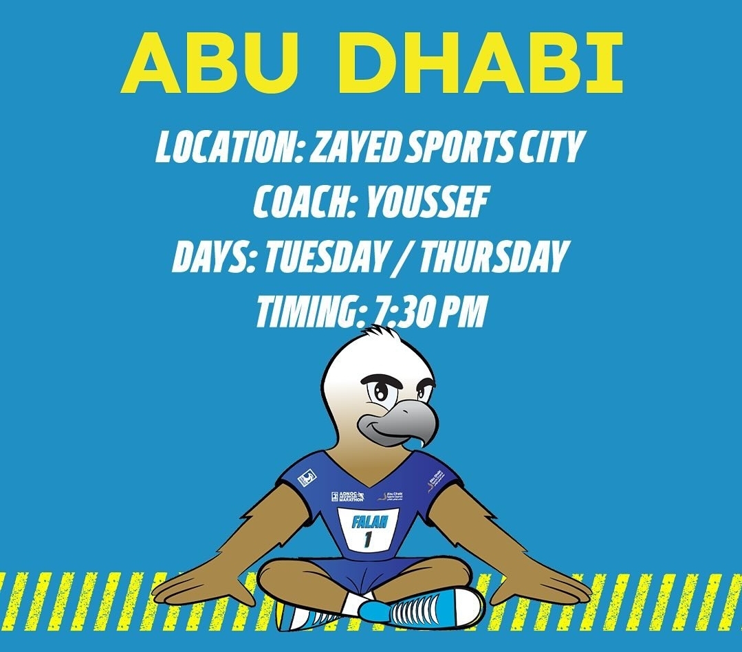 Free training session for the ADNOC Marathon