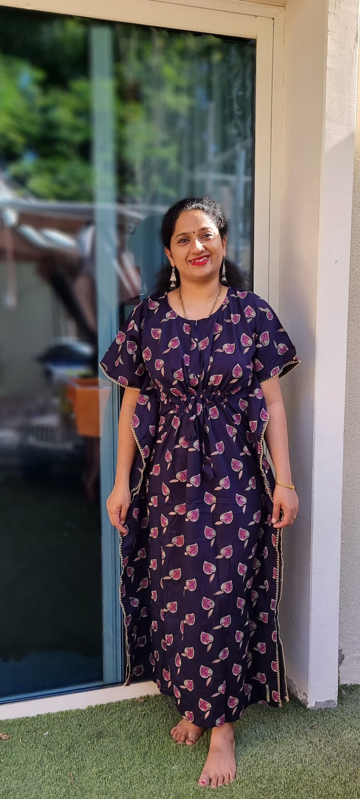 Cotten kaftan and nighty free size