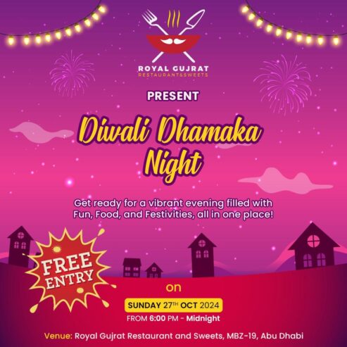 Diwali Damaka Night – Free Entry