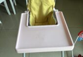 High chair, walker and foldable playpen