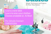 Sewing Classes, Stitching classes Abudabi @ Al reef