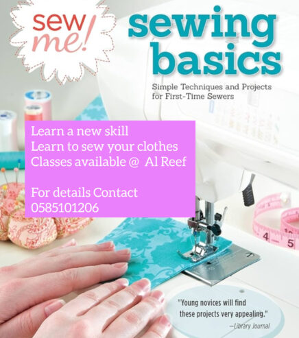 Sewing Classes, Stitching classes Abudabi @ Al reef