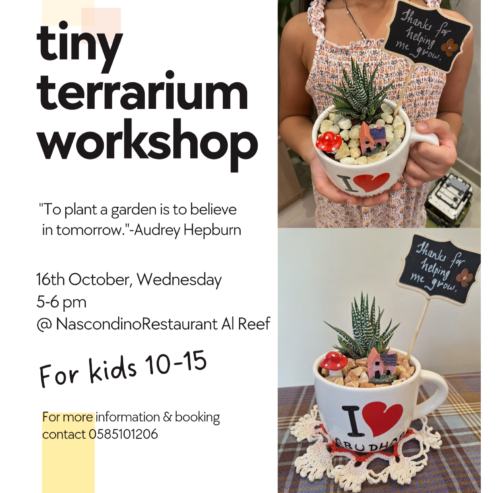 tiny terrarium workshop for kids