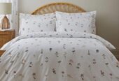 100% cotton floral print bedsheet set with 4 pillow cases