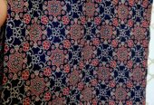 Ajrak print pure cotton material