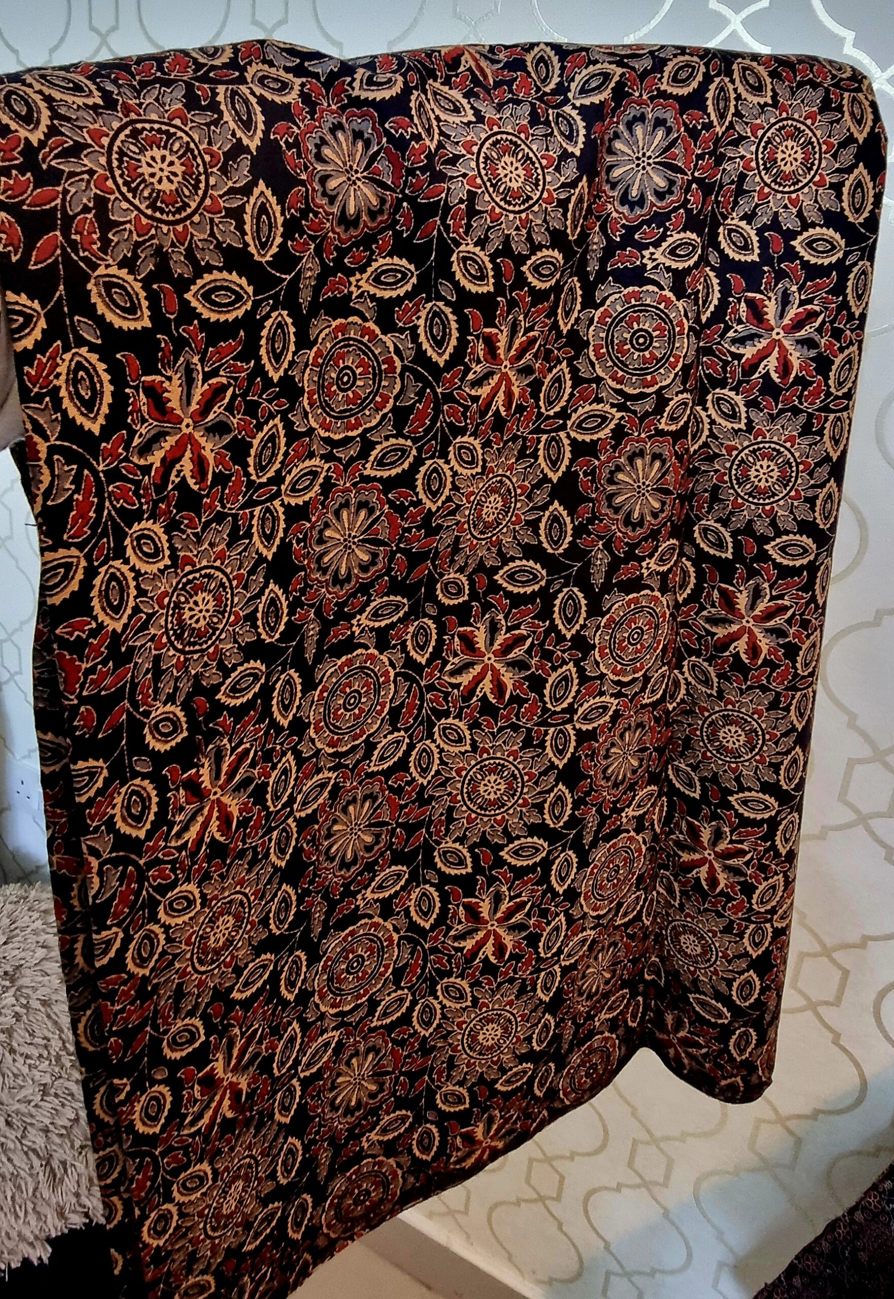 Ajrak print pure cotton material