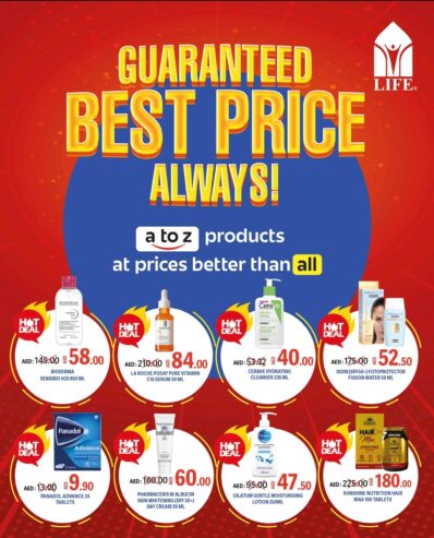 Upto 70% off @ Life pharmacy Al Reef