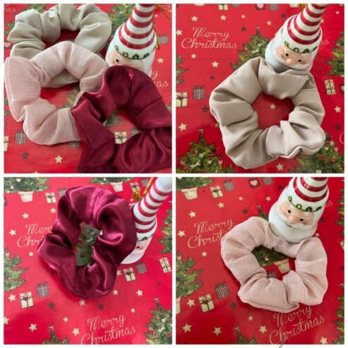 Handmade Silky smooth Scrunchies, 3 pieces for just 5dhs