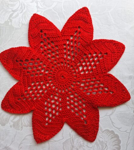 Handmade crochet doilies