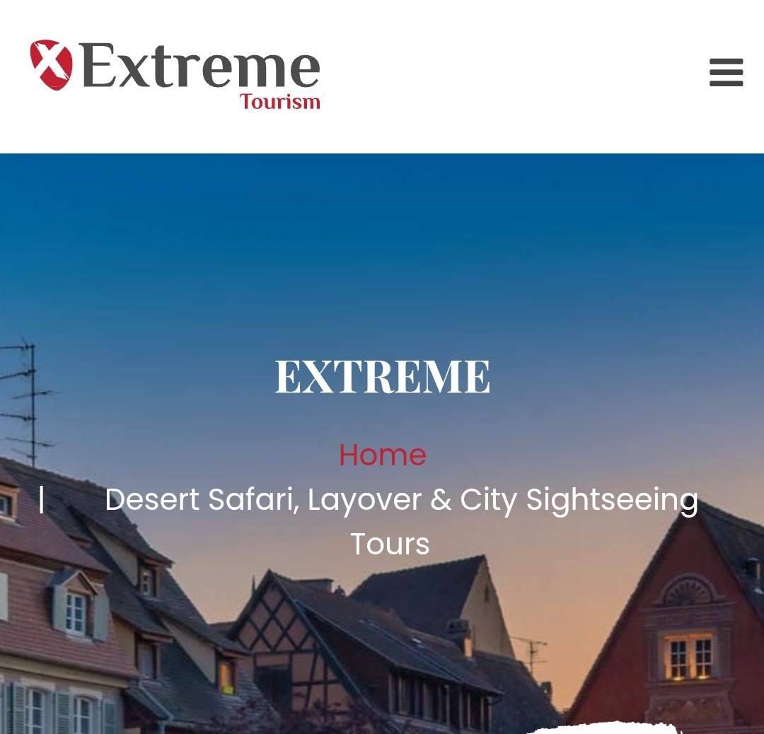 Extreme tourism, dessert safari, city sightseeing