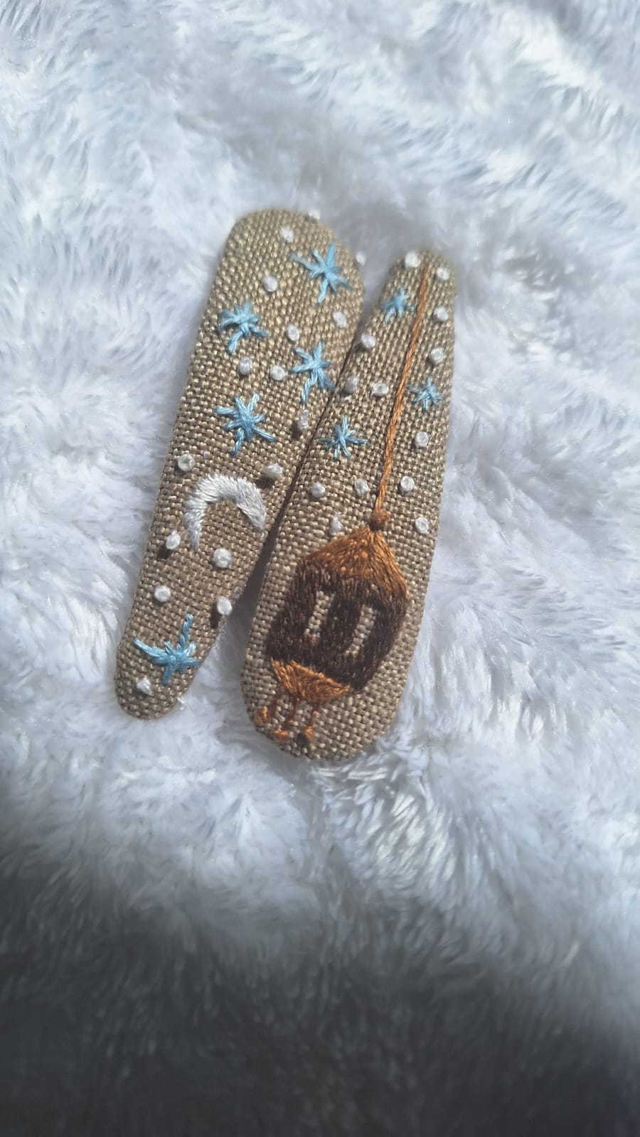 Customised Embroidery Hair Clips Combo perfect for any occasions/Gifting