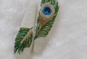 Traditional Styled Embroidered Hair Clips/Handmade/Perfect Gift