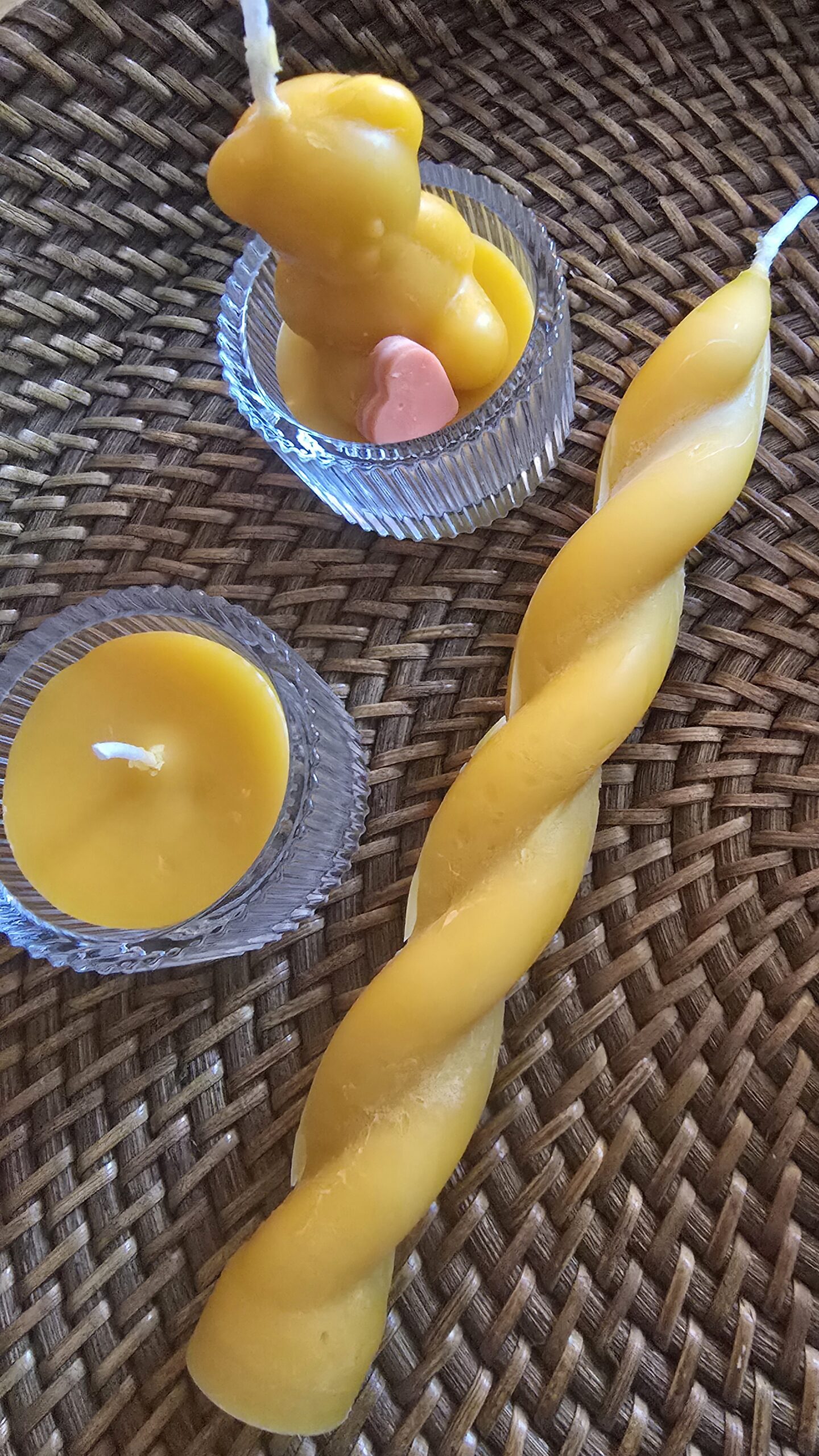 Bee wax candles