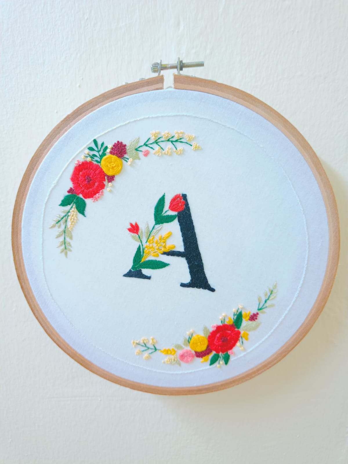Personalised Handmade Embroidered Hoops perfect for Gifting on all Occasions