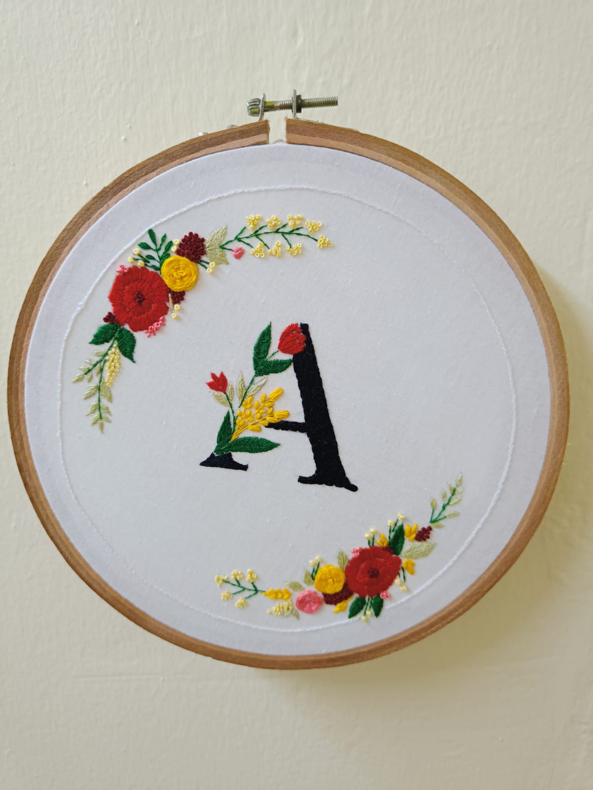 Personalised Handmade Embroidered Hoops perfect for Gifting on all Occasions