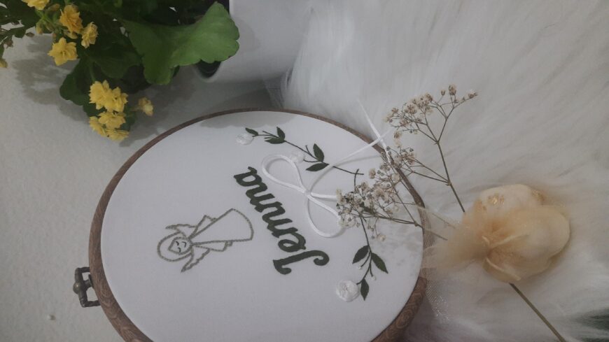 Customised Embroidery Hoop specially designed for First Holy Communion/ Perfect Gift/ Special Occasions