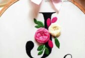 Customised Embroidery Hoops Available perfect for Birthdays, Anniversaries and many more Occasions