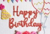Customised Embroidery Hoops Available perfect for Birthdays, Anniversaries and many more Occasions