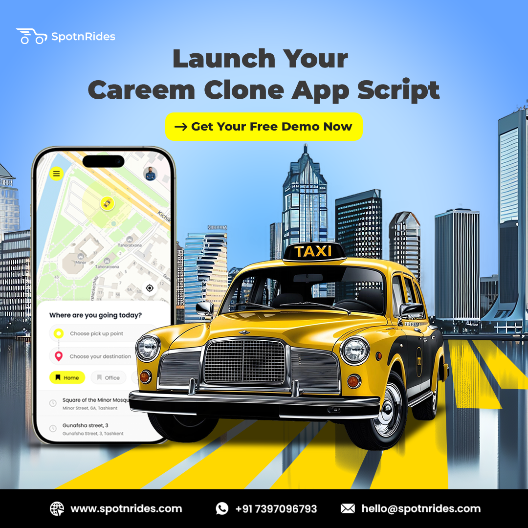 Kickstart Your Ride-Hailing Business with SpotnRides Careem Clone