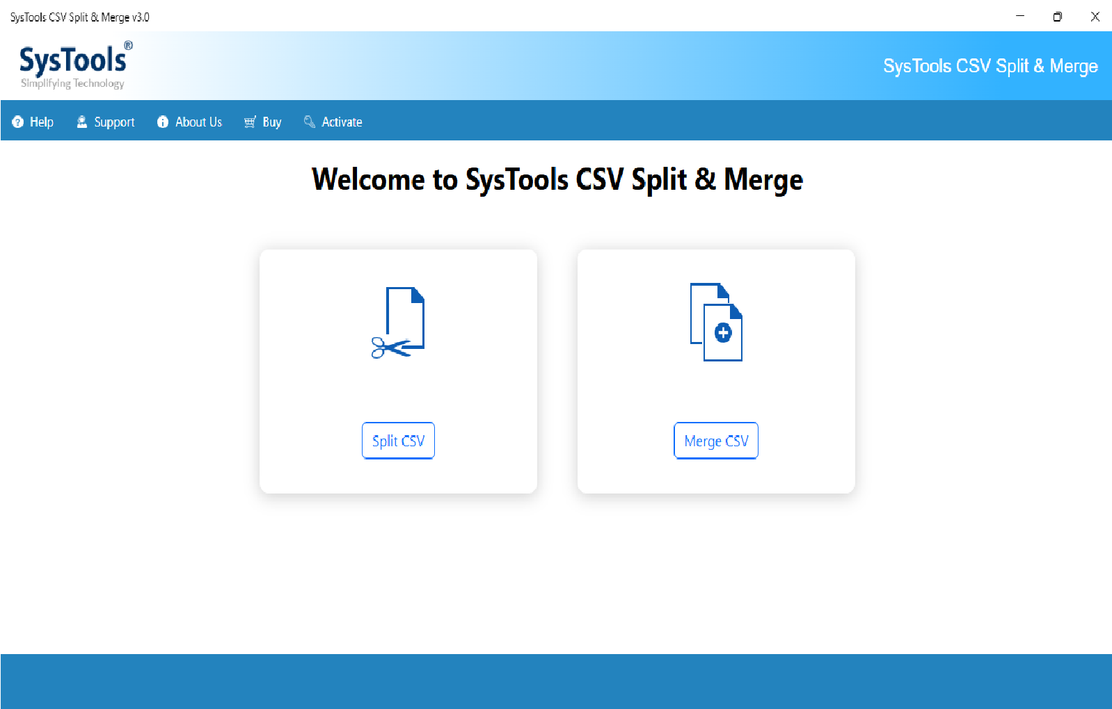 SysTools CSV Merger Software
