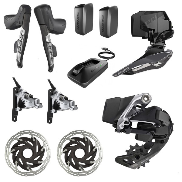 Sram Red eTap AXS 2X D1 HRD Centrelock Electrionic Wireless Groupset – 12 Speed (ZONACYCLES)