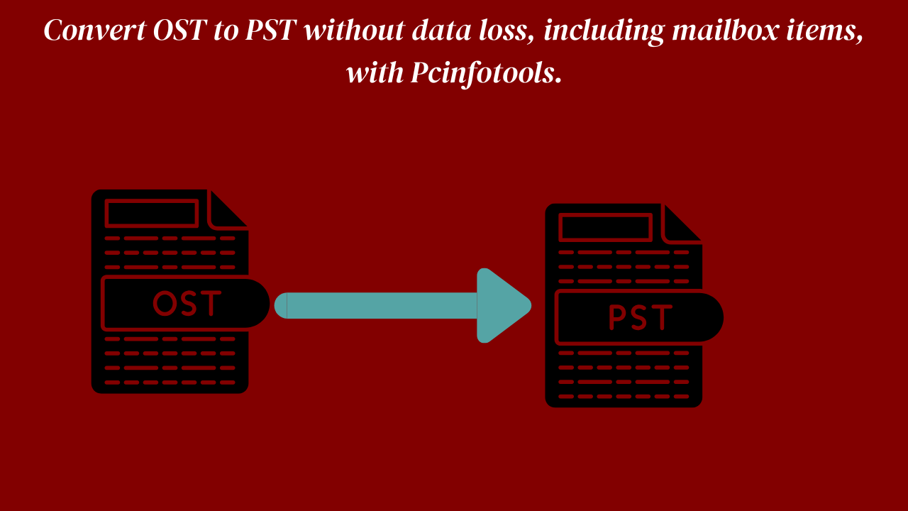 Convert OST to PST without data loss, including mailbox items, with Pcinfotools.