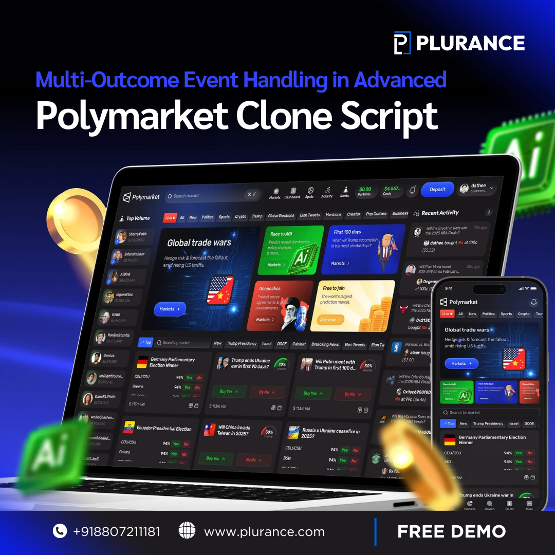 Multi-Outcome Event Handling in Advanced Polymarket Prediction Market Clone Script