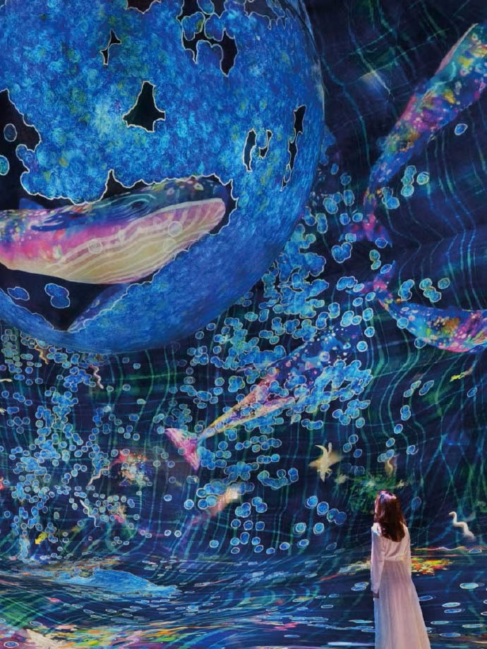 Experience the magic of an interactive museum with your family at teamLab Phenomena Abu Dhabi