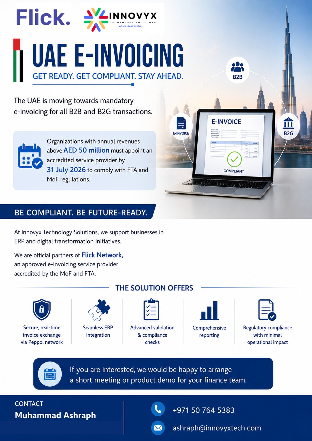 FTA & MoF Approved E-Invoicing SolutionsPrepare Your Business for UAE E-Invoicing