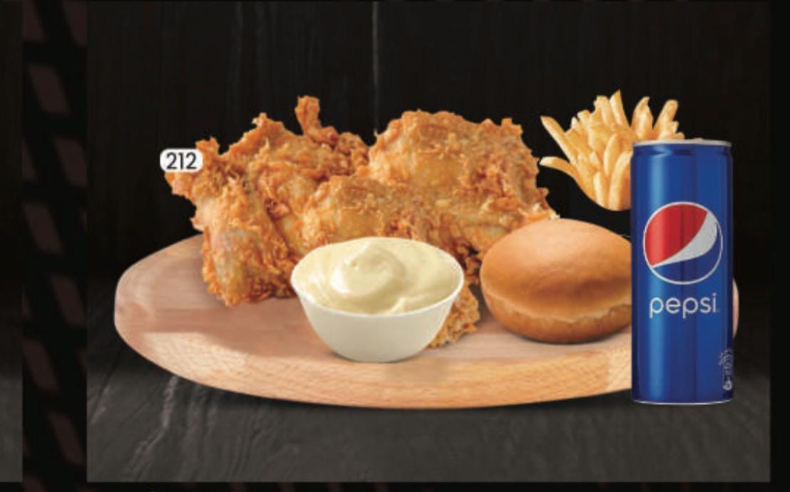 Broasted chicken 3pcs combo